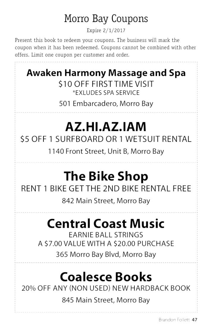 Cambria Loves, Me book Morro Bay coupons - 1